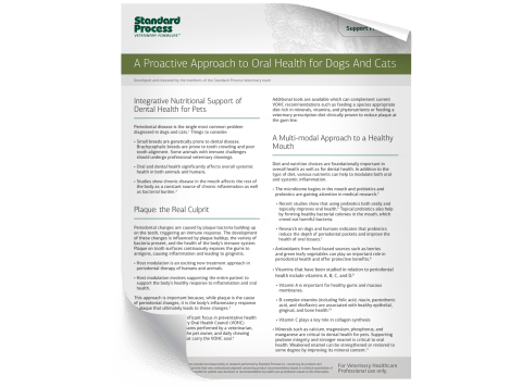 Pet Dental Health Clinical Protocol